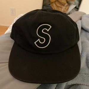 Supreme S Logo 6-Panel Black SS18